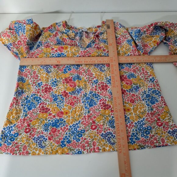 Croft & Barrow Floral Shirt Womens Size Large Multicolor Long Sleeve V Neck - Picture 8 of 10